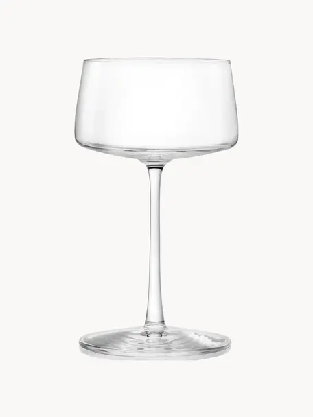 Křišťálové sklenice na šampaňské Power, 6 ks, Křišťálové sklo, Transparentní, Ø 9 x V 16 cm, 275 ml
