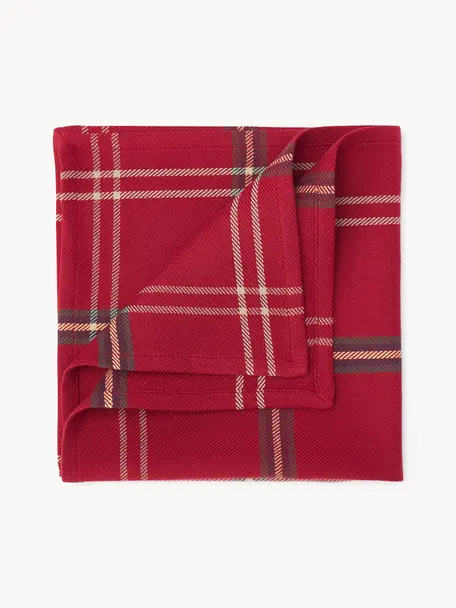 Serviettes de table à carreaux Aster, 4 pièces, 100 % coton

Le matériau est certifié STANDARD 100 OEKO-TEX®, 1023283-1, Rouge, vert foncé, blanc cassé, larg. 45 x long. 45 cm