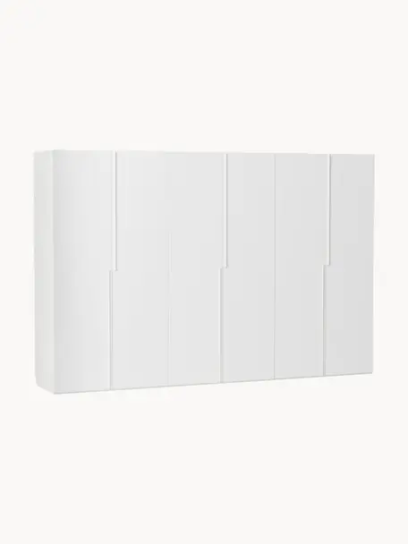 Modulární skříň s otočnými dveřmi Leon, šířka 300 cm, více variant, Bílá, Interiér Premium, Š 300 x V 236 cm