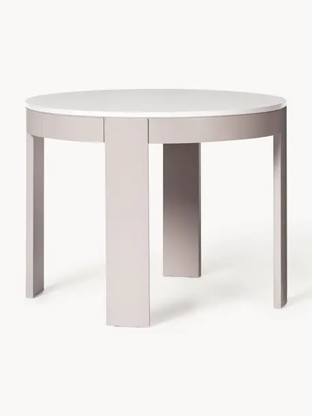 Table extensible Samos, 100 - 140 x 75 cm, Beige clair, beige, larg. 100 - 140 x prof. 100 cm