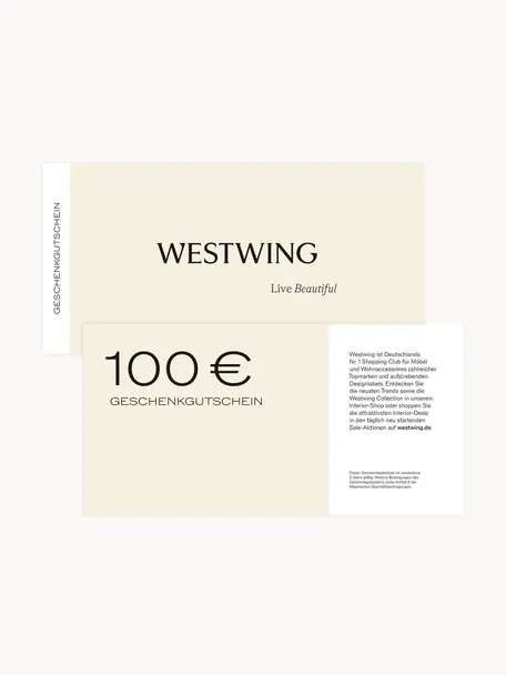 Gutscheinkarte, Gutschein auf edlem Papier, in hochwertigem Kuvert, Cremeweiß, Schwarz, 100