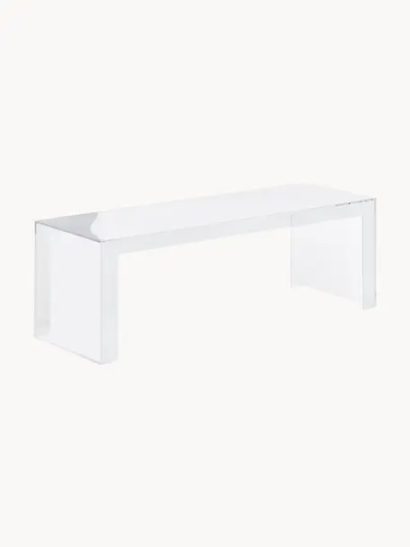 Dizajnový záhradný konferenčný stolík Invisible, Akrylové sklo, Priehľadná, Š 120, V 40 cm