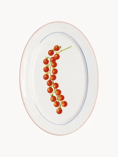 Fuente de porcelana Fine Bone China Tomato, Porcelana Bone China, Tomates, An 30 x F 21 cm