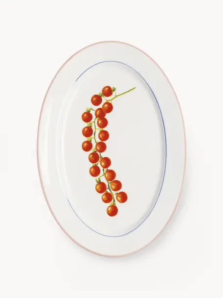 Servierplatte Tomato aus Fine Bone China, Fine Bone China, Tomaten, B 30 x T 21 cm