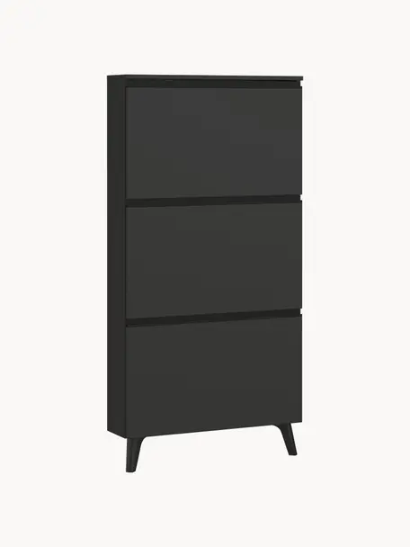 Armoire à chaussures Halem, Anthracite, larg. 67 x haut. 139 cm