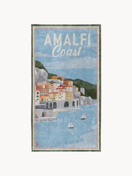 Toalla de playa Amalfi, Multicolor, An 90 x L 170 cm