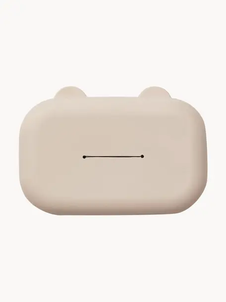 Feuchttücher-Box Emi aus Silikon, Silikon, Hellbeige, B 19 x T 12 cm