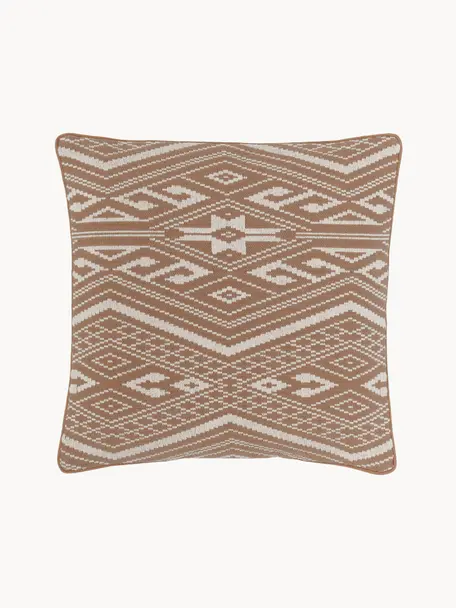 Bavlněný povlak na polštář Blaki, 100 % bavlna, Nugátová, krémově bílá, Š 45 cm, D 45 cm