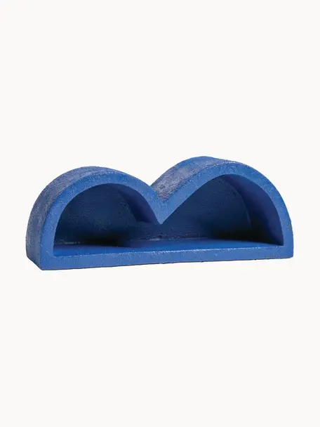 Estante de pared de plástico Wonky, Poliresina, Azul real, An 42 x Al 16 cm