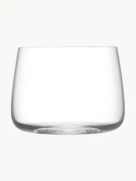 Wassergläser Metropolitan, 4 Stück, Glas, Transparent, Ø 9 x H 7 cm, 360 ml