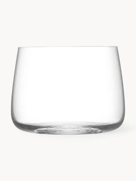 Vasos Metropolitan, 4 uds., Vidrio, Transparente, Ø 9 x Al 7 cm, 360 ml