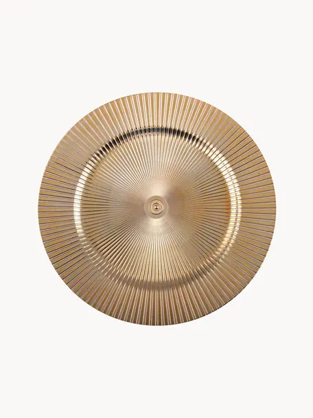 Podstawka pod talerz z tworzywa sztucznego Elegance, Tworzywo sztuczne, Odcienie złotego, Ø 31 cm