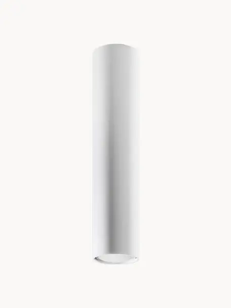 Faretto da soffitto Castro, alt. 40 cm, Acciaio rivestito, Bianco opaco, Ø 6 x Alt. 40 cm