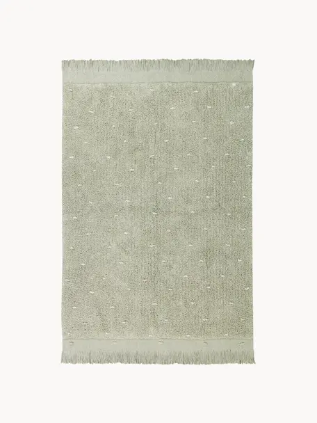 Ręcznie tkany dywan dziecięcy Woods, Szałwiowy zielony, S 140 x D 200 cm (Rozmiar S)