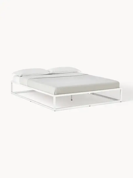 Cama de metal Neptun, Metal con pintura en polvo, Blanco, An 160 x L 200 cm