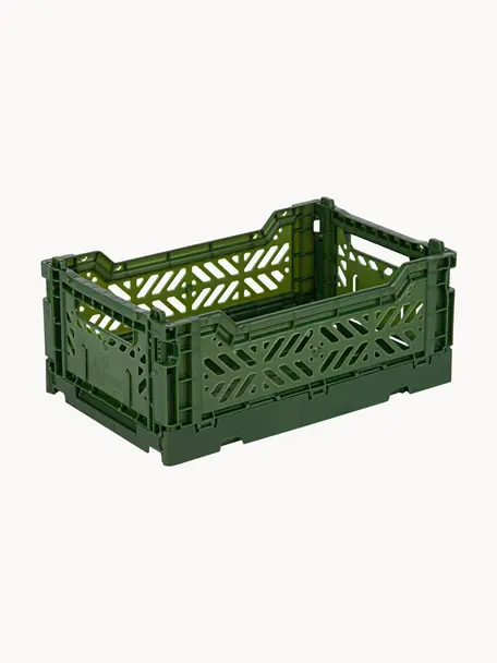 Pudełko do przechowywania Mini, Tworzywo sztuczne, Ciemny zielony, S 27 x G 17 cm