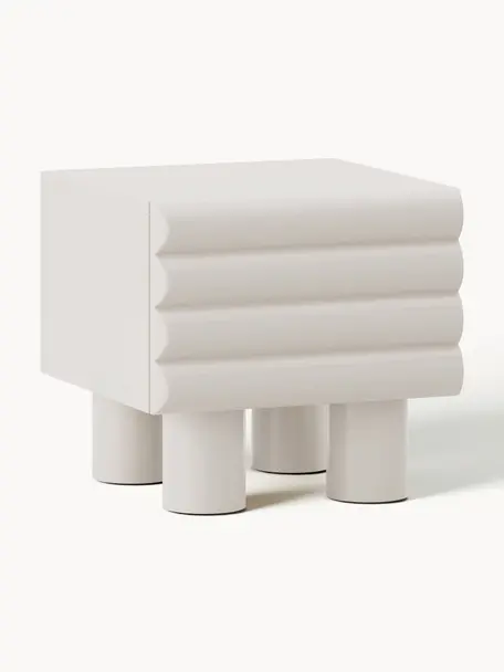 Noční stolek Fana, Krémově bílá, Š 60 cm, V 53 cm