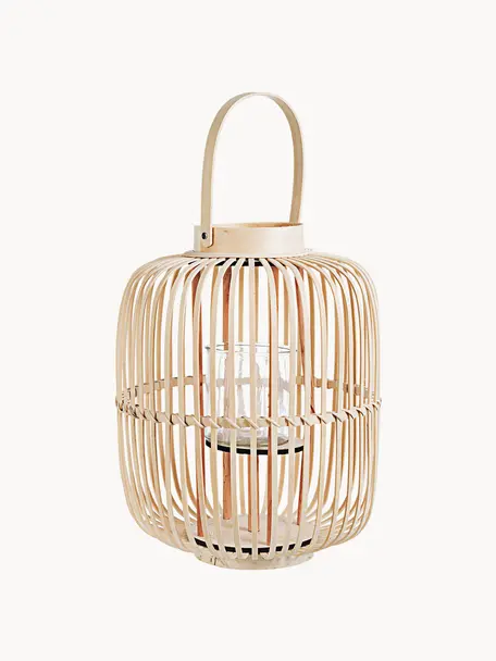 Farolillo de bambú Merille, Beige, Ø 34 x Al 43 cm