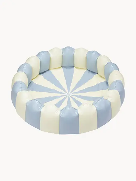 Piscine de jardin gonflable Henry, Ø 160 cm, PVC, Bleu ciel, blanc cassé, Ø 160 x haut. 45 cm