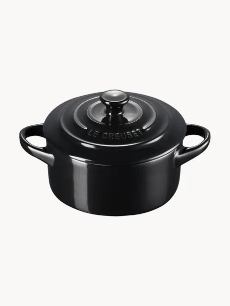 Kastrol Cocotte Mini, Kamenina, Černá, Ø 10 cm, V 8 cm, 250 ml