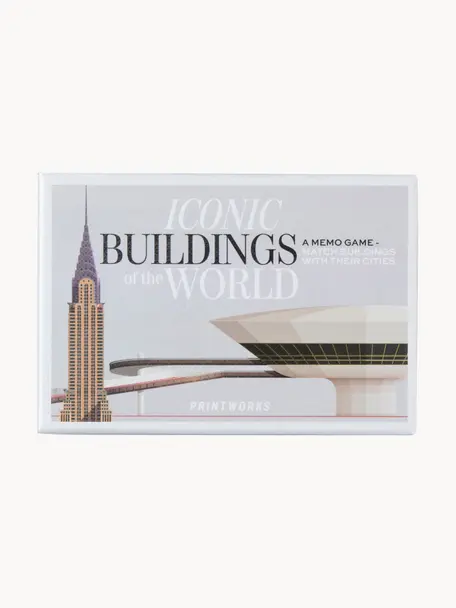 Memospiel Iconic Buildings, 100 % säurefreies  Papier

Dieses Produkt wird aus nachhaltig gewonnenem, FSC®-zertifiziertem Holz gefertigt., Mehrfarbig, B 15 x T 10 cm