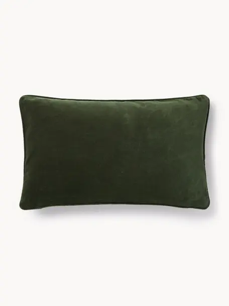 Housse de coussin en velours Dana, 100 % coton

Le matériau est certifié STANDARD 100 OEKO-TEX®, 21.HCN.84376, Hohenstein, Vert foncé, larg. 30 x long. 50 cm