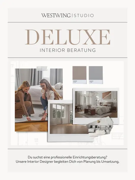 Deluxe Beratung für deinen Wohnbereich, Digitaler Gutschein.
Nach Erhalt Deiner Bestellung, wirst Du zeitnah von uns kontaktiert und vereinbaren Dein telefonisches Beratungsgespräch mit Deinem persönlichen Interior Designer., Bunt, Wohnbereich(e)
