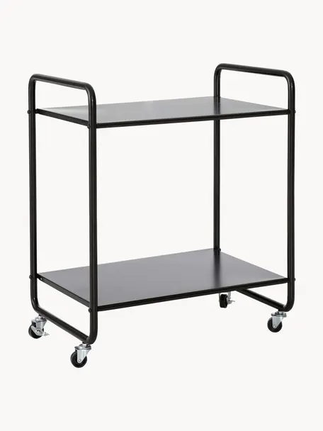 Carrello da portata Morris, Metallo rivestito, Nero, Larg. 60 x Alt. 70 cm