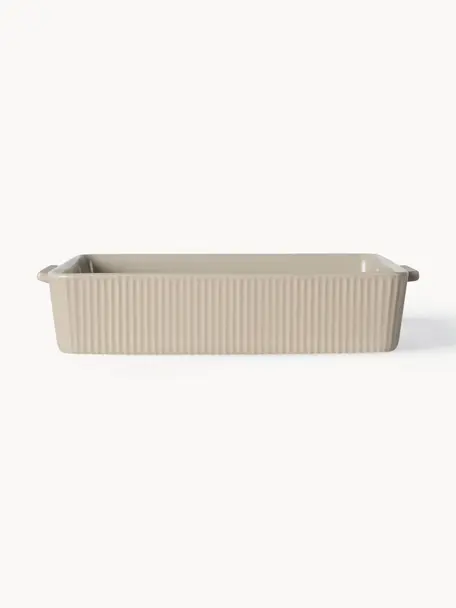 Fuente horno Flora, Gres, Beige claro, L 30 x An 19 cm