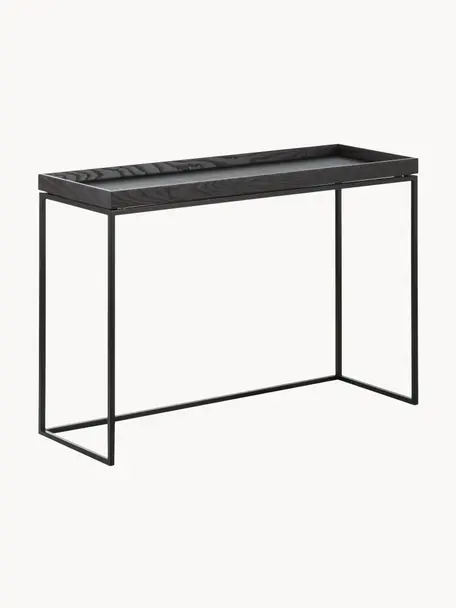 Designový konzolový stolek Pizzo, Černá, Š 100 cm, V 34 cm
