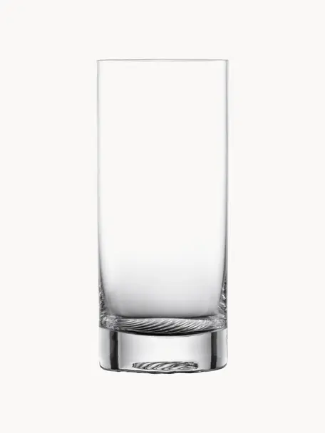 Kristall-Longdrinkgläser Echo, 4 Stück, Tritan-Kristallglas, Transparent, Ø 7 x H 17 cm, 480 ml