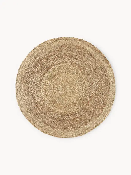 Ručně vyrobený kulatý jutový koberec Sharmila, 100 % juta

Vzhledem k drsné a hrubé struktuře jutové tkaniny jsou výrobky z juty méně vhodné pro přímý kontakt s pokožkou., Hnědá, Ø 100 cm (velikost XS)