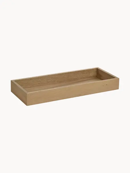 Plateau décoratif en bois d'acacia Andy, Bois d'acacia, Beige, long. 30 x larg. 12 cm