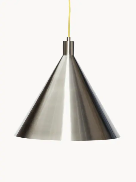 Hanglamp Yama, Lampenkap: glas, Zilverkleurig, Ø 40 x H 35 cm