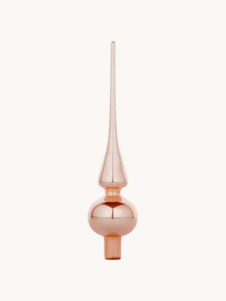 Cimier sapin Brilliance, Verre, Rose, Ø 6 x haut. 26 cm