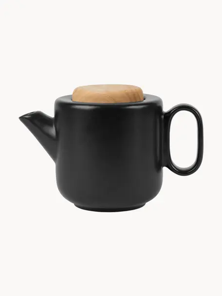 Mug avec couvercle, passoire et manche en bois. Une théière dans une tasse, Achetez maintenant en 2023