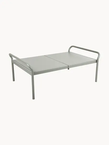 Tavolino da giardino Sling, Alluminio rivestito, Verde salvia, Larg. 136 x Prof. 85 cm
