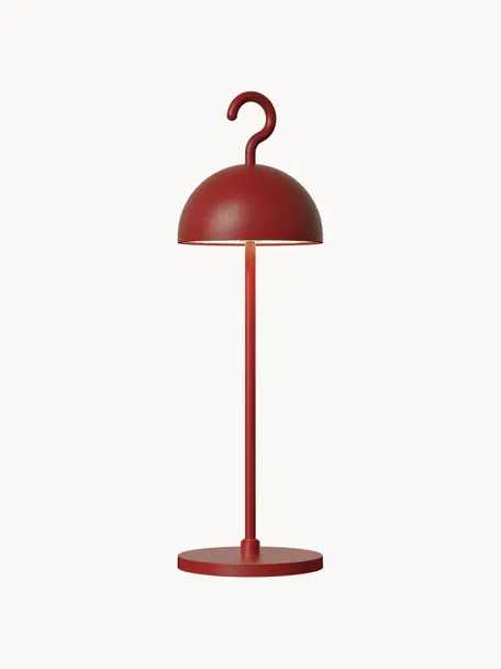 Malé exteriérové LED svítidlo Hook, stmívatelné, Rezavě červená, Ø 11 cm, V 36 cm