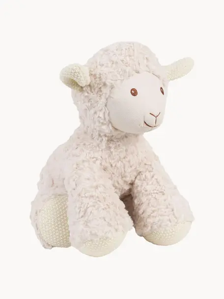 Kuscheltier Shaggy Schaf, Polyester, Cremeweiß, B 25 x H 40 cm