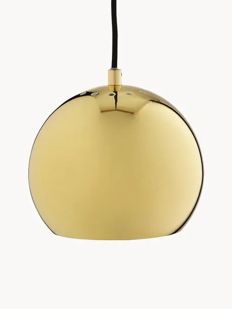 Lampa wisząca Ball, Odcienie złotego, błyszczący, Ø 18 x W 16 cm