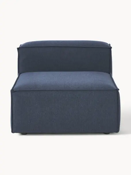 Módulo central sofá Lennon, Tapizado: 100% poliéster Alta resis, Estructura: madera contrachapada de p, Patas: plástico Este producto es, Tejido azul oscuro, An 89 x F 119 cm