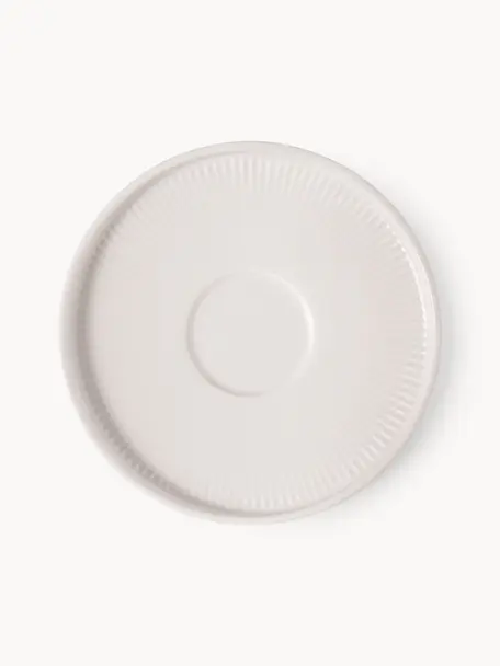Porzellan-Untertasse Afina, Premium Porzellan, Weiß, Ø 14 cm
