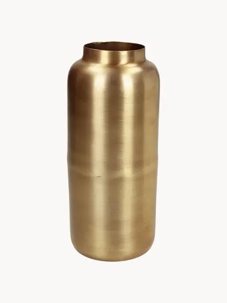 Deko-Vase Simply, Metall, beschichtet, Goldfarben, Ø 8 x H 19 cm