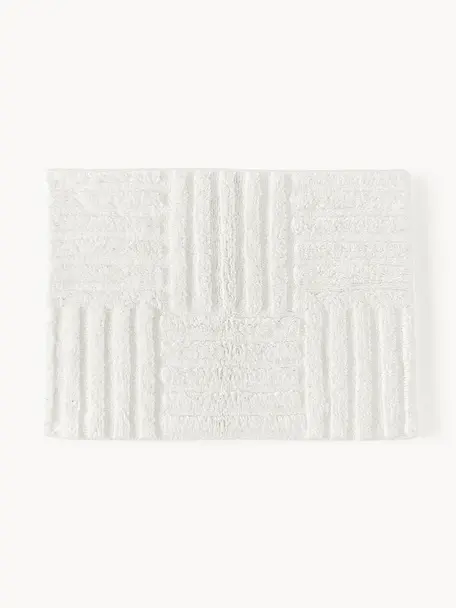 Tapis de bain avec structure haute-basse Tianna, 100 % coton

Le matériau est certifié STANDARD 100 OEKO-TEX®, 21.HIN.45298, HOHENSTEIN HTTI, Blanc cassé, larg. 50 x long. 70 cm