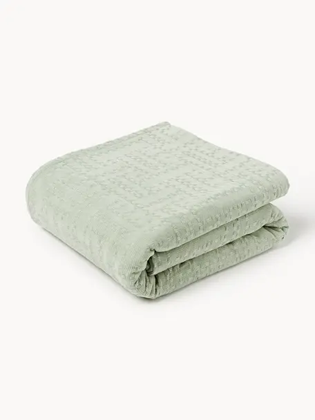 Colcha de algodón Lazlo, 100% algodón

El material utilizado para este producto ha sido probado contra sustancias nocivas y está certificado según el STANDARD 100 por OEKO-TEX®, 5763CIT, CITEVE., Verde salvia, An 230 x L 250 cm (para camas de 180 x 200 cm)