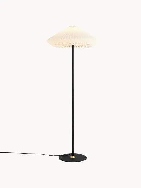 Lampadaire Paris, Blanc, noir, larg. 45 x haut. 74 cm