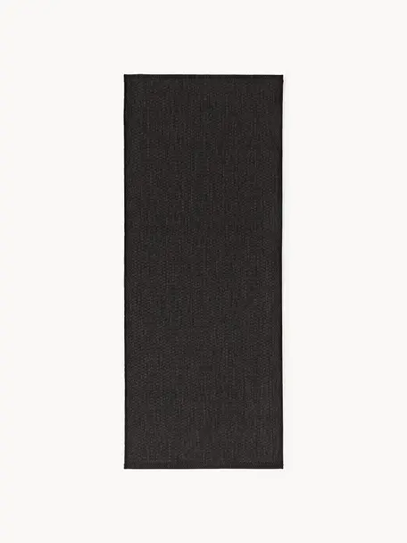 Tapis de couloir intérieur-extérieur Toronto, 100 % polypropylène, Anthracite, larg. 80 x long. 200 cm