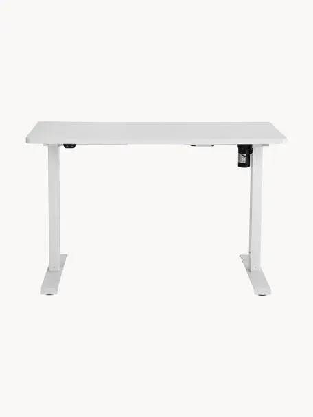 Výškově nastavitelný psací stůl Lea, Bílá, Š 120 cm, H 60 cm