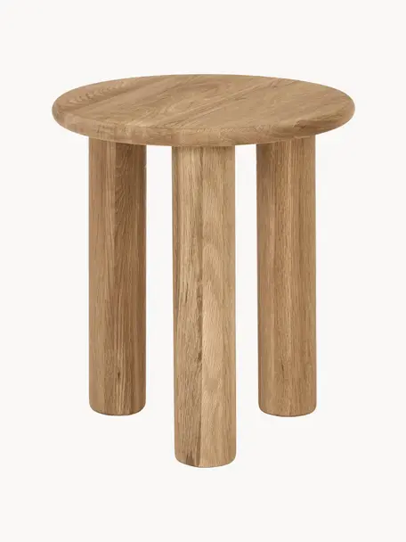 Pomocný stolík z dubového dreva Didi, Masívne dubové drevo, ošetrené olejom, Dubové drevo, Ø 40 x V 45 cm
