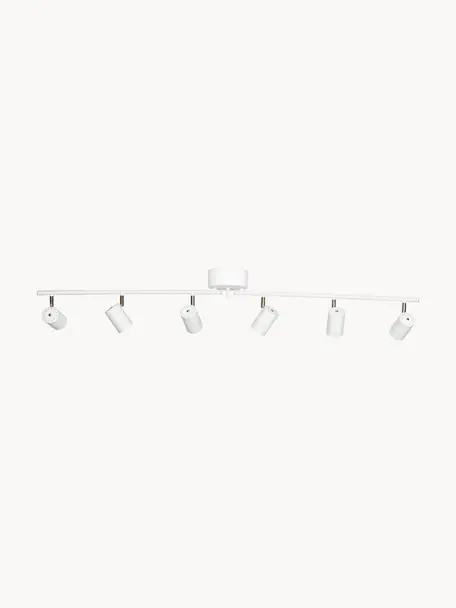 Grand spot plafond Correct, Blanc, larg. 124 x haut. 18 cm